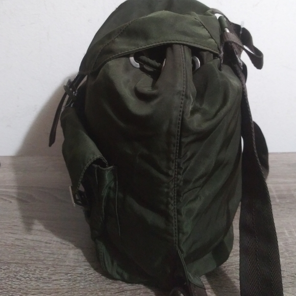 Authentic Prada Small Army Green Backpack - Picture 5 of 10